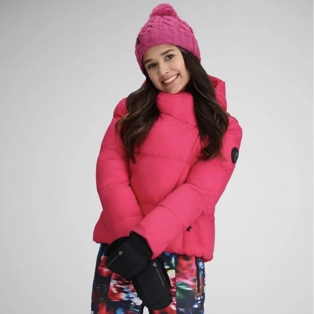 Obermeyer Isla Puffer Jacket in Showstopper Hot Pink